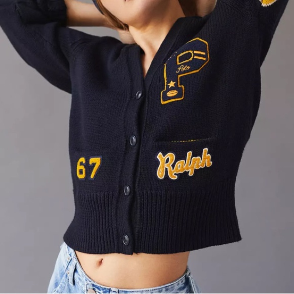 Polo Ralph Lauren Vintage-Inspired Cardigan Sweater Sz S